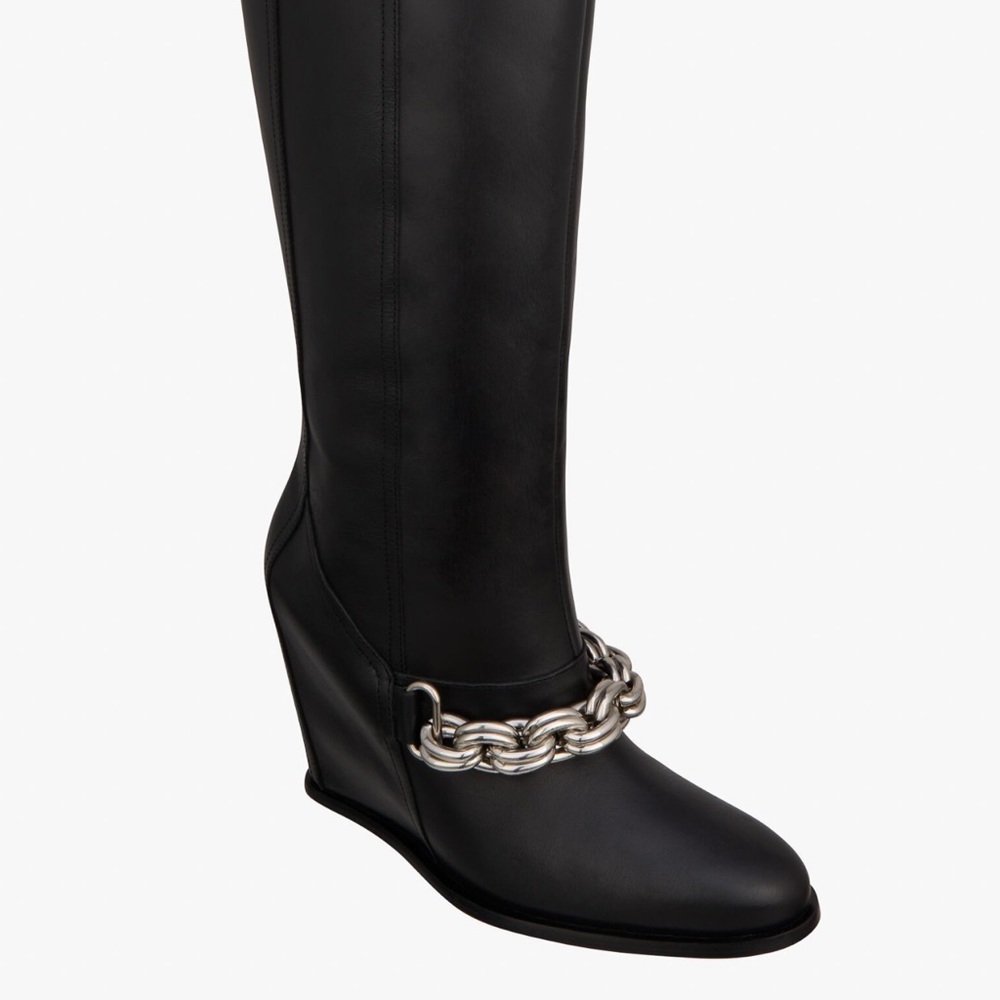 ZARA SRPLS Leather Knee High Boots